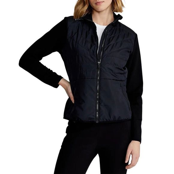 RLX Ralph Lauren 285861245003 Women Sz XL Black Full Zip Hybrid Golf Jacket - Picture 1 of 12